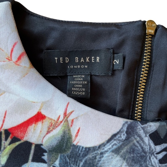 Ted Baker Opulent Bloom Body Con Sleeveless Dress EUC - Picture 8 of 15